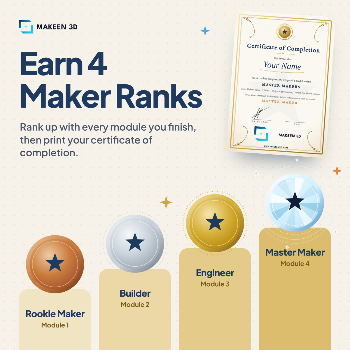 TinkerCAD Master Makers: Self-Paced Course